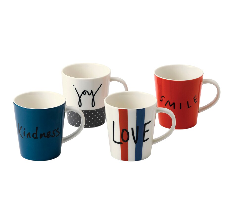 Image 489292.jpg, Product 489-292 / Price $35.88, ED Ellen DeGeneres Crafted by Royal Doulton Joy Mug (Set of 4, Mixed) from Royal Doulton on TSC.ca's Kitchen department