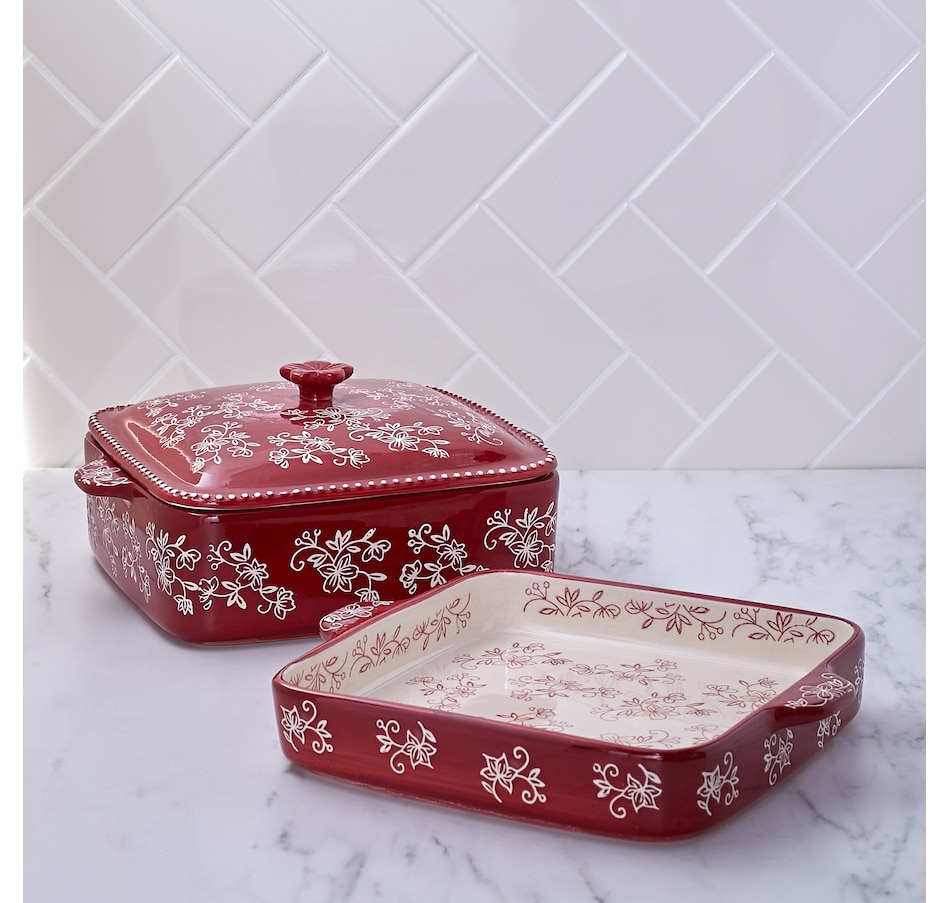 Image 489320_FLCRN.jpg, Product 489-320 / Price $46.88, temp-tations Square Bakers with Swing Lid (Set of 2) from temp-tations on TSC.ca's Kitchen department