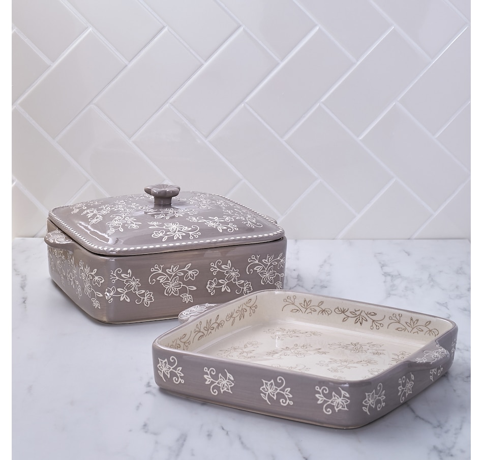 Image 489320_FLTPE.jpg, Product 489-320 / Price $46.88, temp-tations Square Bakers with Swing Lid (Set of 2) from temp-tations on TSC.ca's Kitchen department