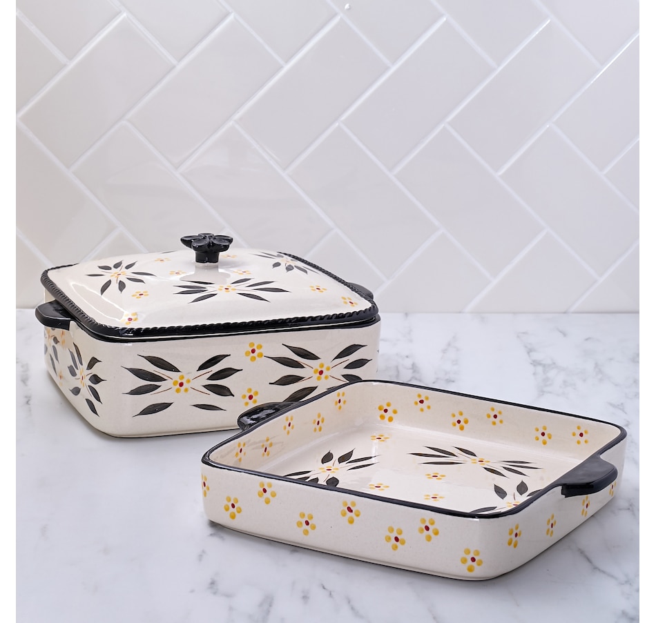 Image 489320_OWBLK.jpg, Product 489-320 / Price $46.88, temp-tations Square Bakers with Swing Lid (Set of 2) from temp-tations on TSC.ca's Kitchen department