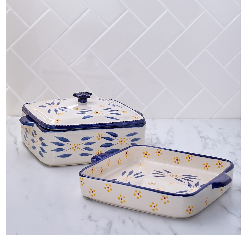Image 489320_OWBLU.jpg, Product 489-320 / Price $46.88, temp-tations Square Bakers with Swing Lid (Set of 2) from temp-tations on TSC.ca's Kitchen department