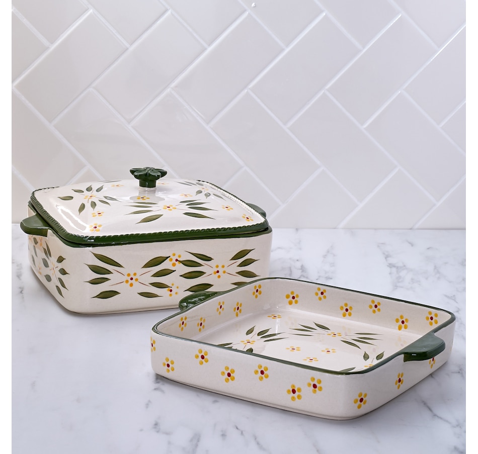 Image 489320_OWGRN.jpg, Product 489-320 / Price $46.88, temp-tations Square Bakers with Swing Lid (Set of 2) from temp-tations on TSC.ca's Kitchen department