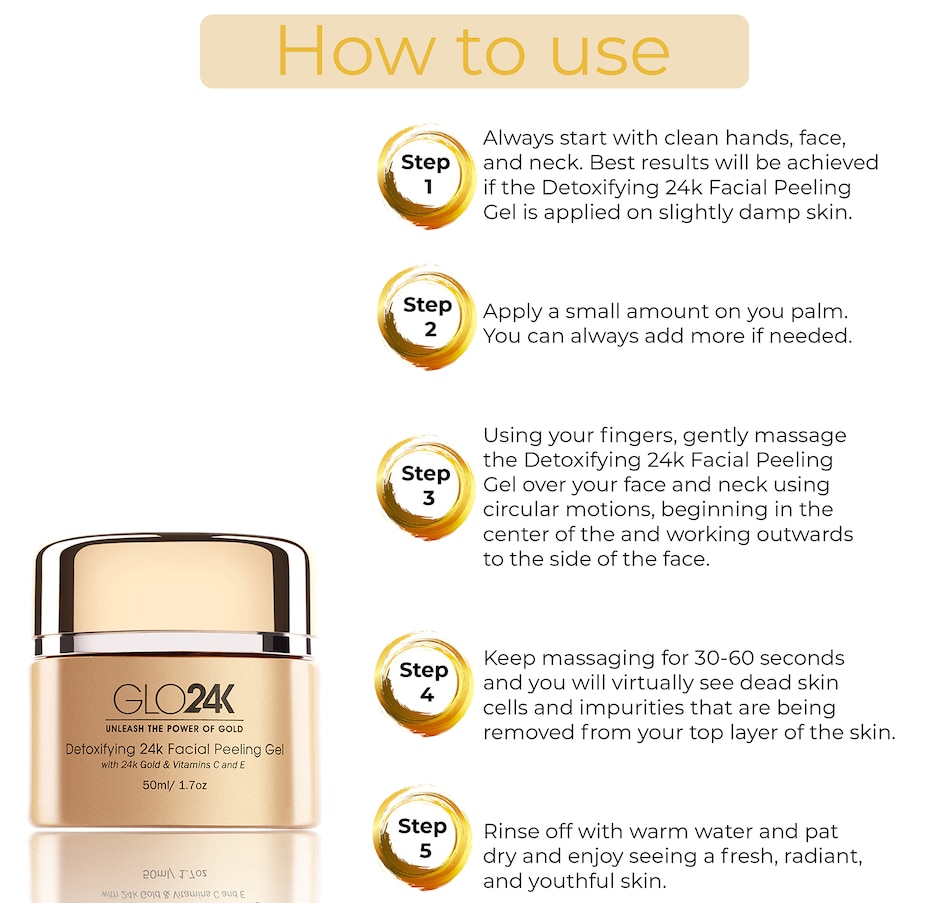 Image 489411_ALTMORE5.jpg, Product 489-411 / Price $75.00, Glo24K Detoxifying 24K Facial Peeling Gel from GLO24k on TSC.ca's Beauty department