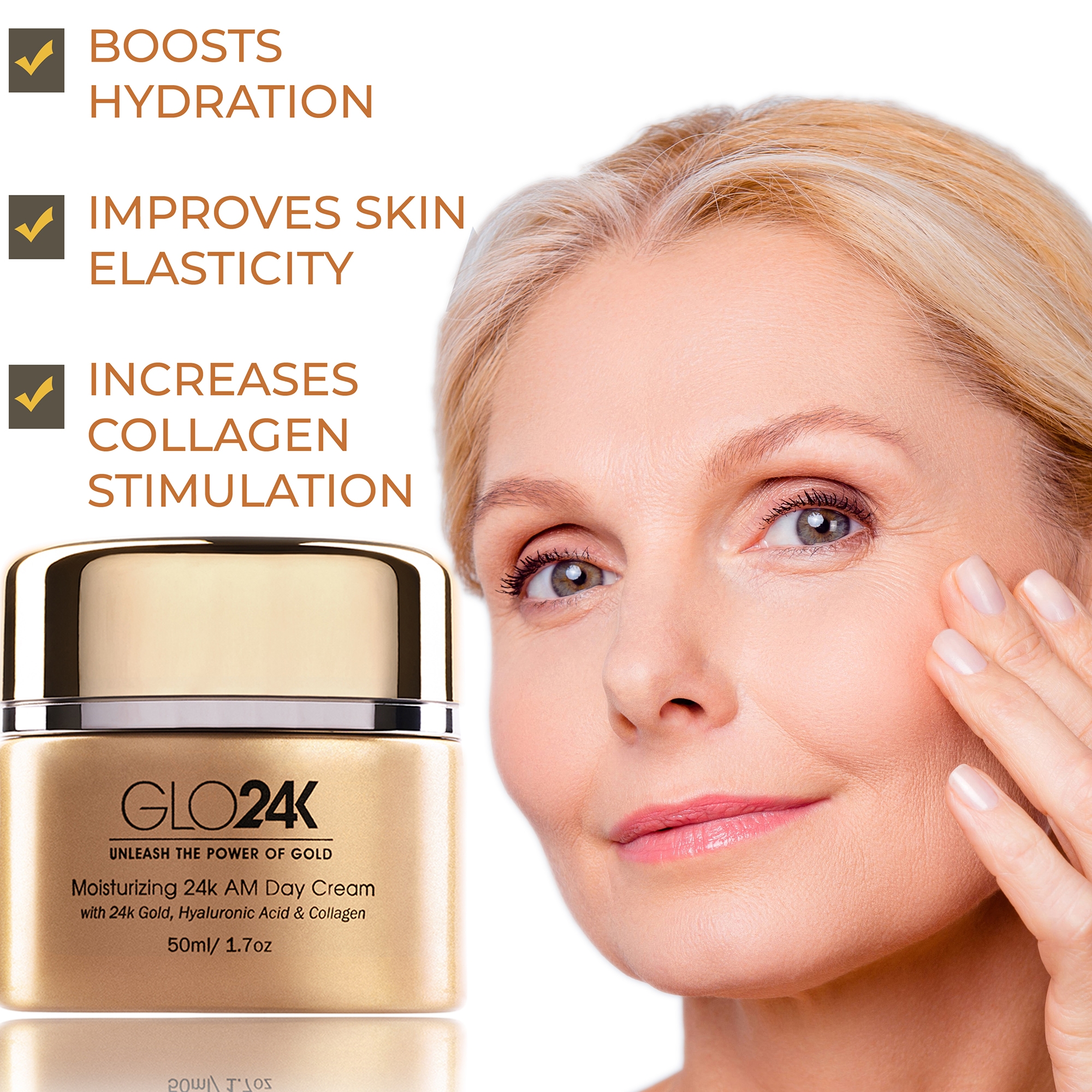 Glo24K Moisturizing 24K AM Day Cream - TSC.ca