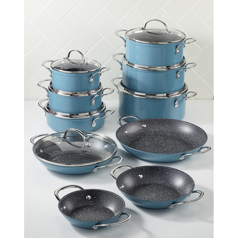 Image 489531_SBU.jpg, Product 489-531 / Price $429.99, Curtis Stone Dura-Pan 17-Piece Cookware Set from Curtis Stone on TSC.ca's Kitchen department