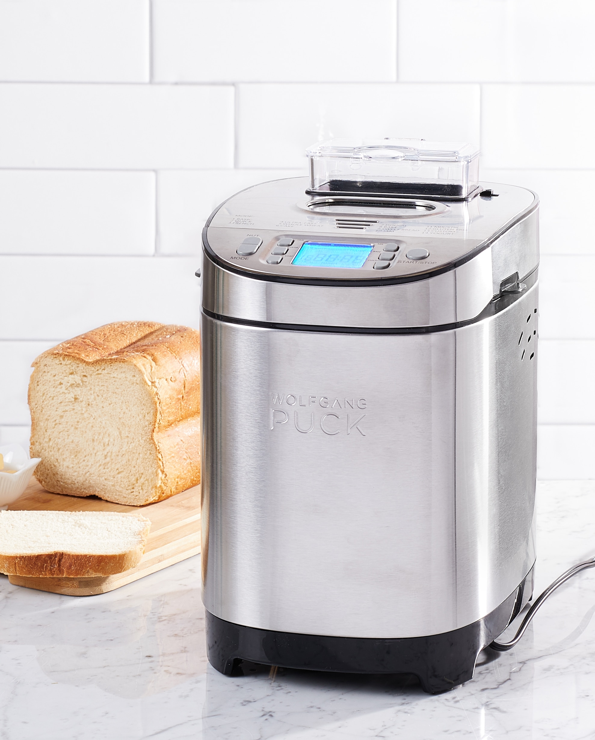 wolfgang puck bread maker 550 watt 2lb programmable electronic