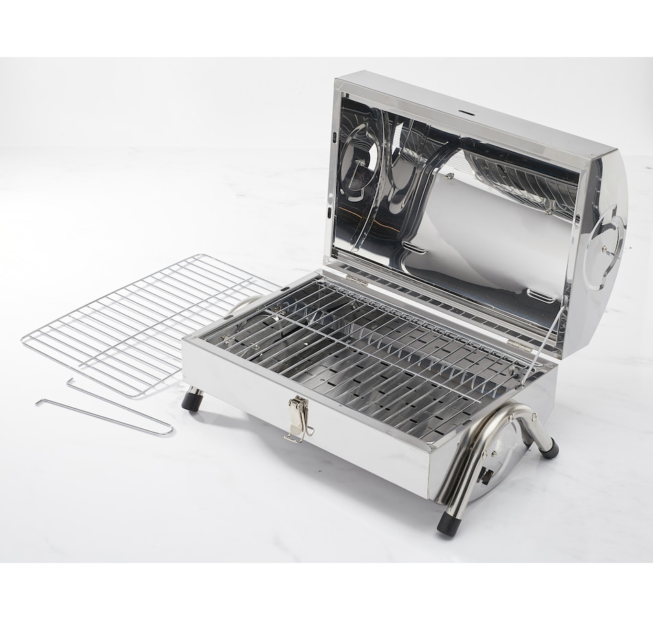 Image 489651_ALTMORE1.jpg, Product 489-651 / Price $48.88, Wolfgang Puck Stainless Steel Portable Charcoal Grill from Wolfgang Puck on TSC.ca's Home & Garden department