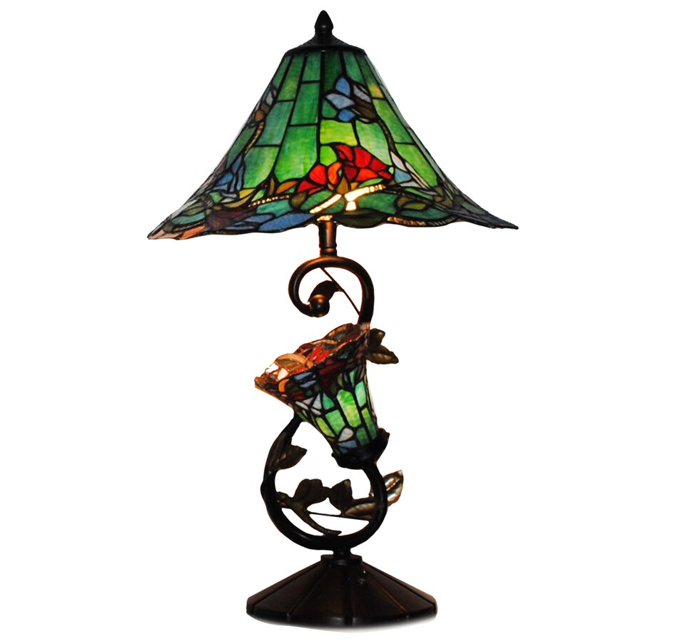 Image 489669_GRN.jpg, Product 489-669 / Price $241.99, Tiffany Style Double Lit Tulip Table Lamp from Tiffany Style Lighting on TSC.ca's Home & Garden department