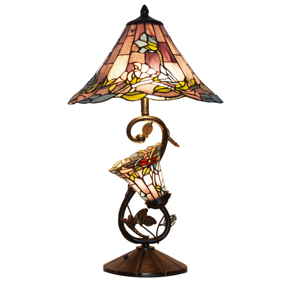 Image 489669_MVE.jpg, Product 489-669 / Price $241.99, Tiffany Style Double Lit Tulip Table Lamp from Tiffany Style Lighting on TSC.ca's Home & Garden department