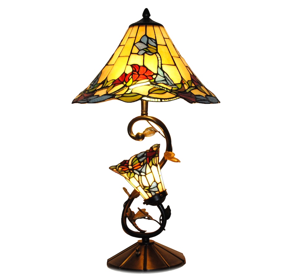 Image 489669_YEL.jpg, Product 489-669 / Price $241.99, Tiffany Style Double Lit Tulip Table Lamp from Tiffany Style Lighting on TSC.ca's Home & Garden department
