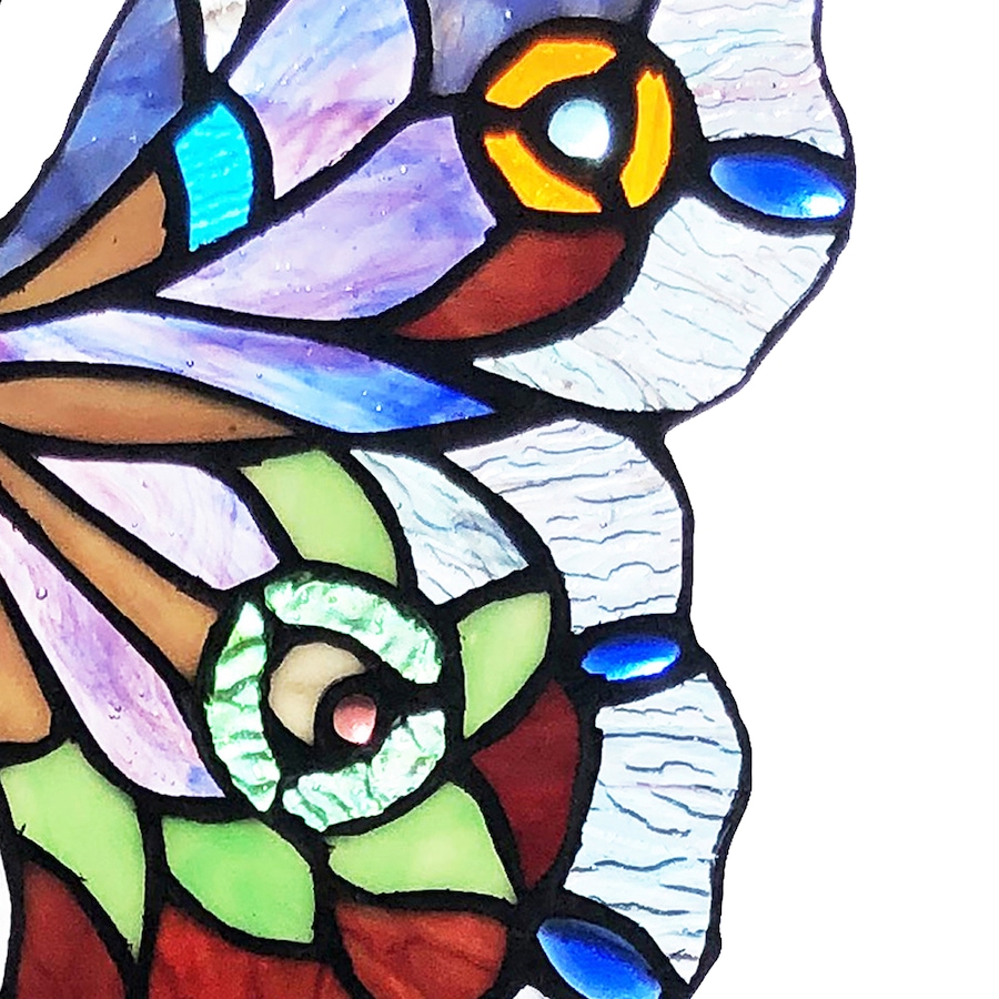 Image 489676_ALTMORE1.jpg, Product 489-676 / Price $119.99, Tiffany Style Butterfly Window Panel from Tiffany Style Lighting on TSC.ca's Home & Garden department