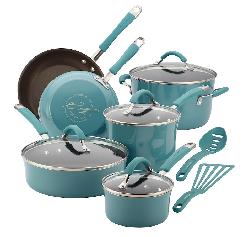 Image 489681_BLU.jpg, Product 489-681 / Price $249.99, Rachael Ray 12-Piece Cookware Set from Rachael Ray on TSC.ca's Kitchen department