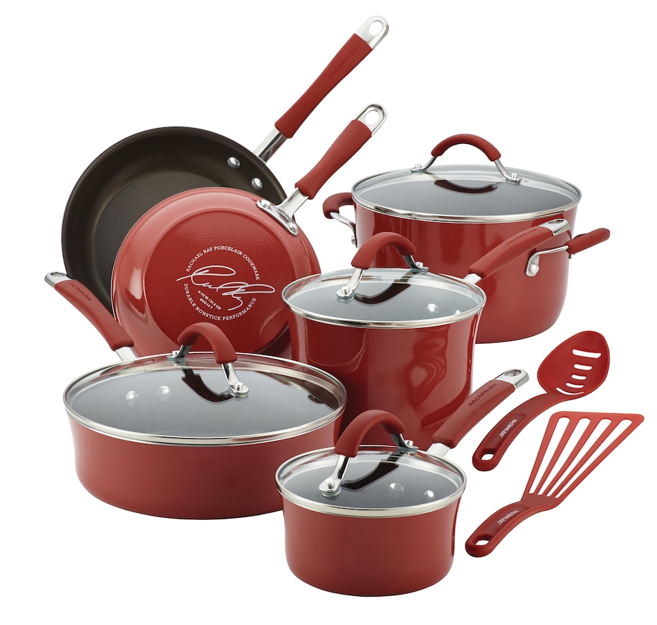 Image 489681_CRN.jpg, Product 489-681 / Price $249.99, Rachael Ray 12-Piece Cookware Set from Rachael Ray on TSC.ca's Kitchen department