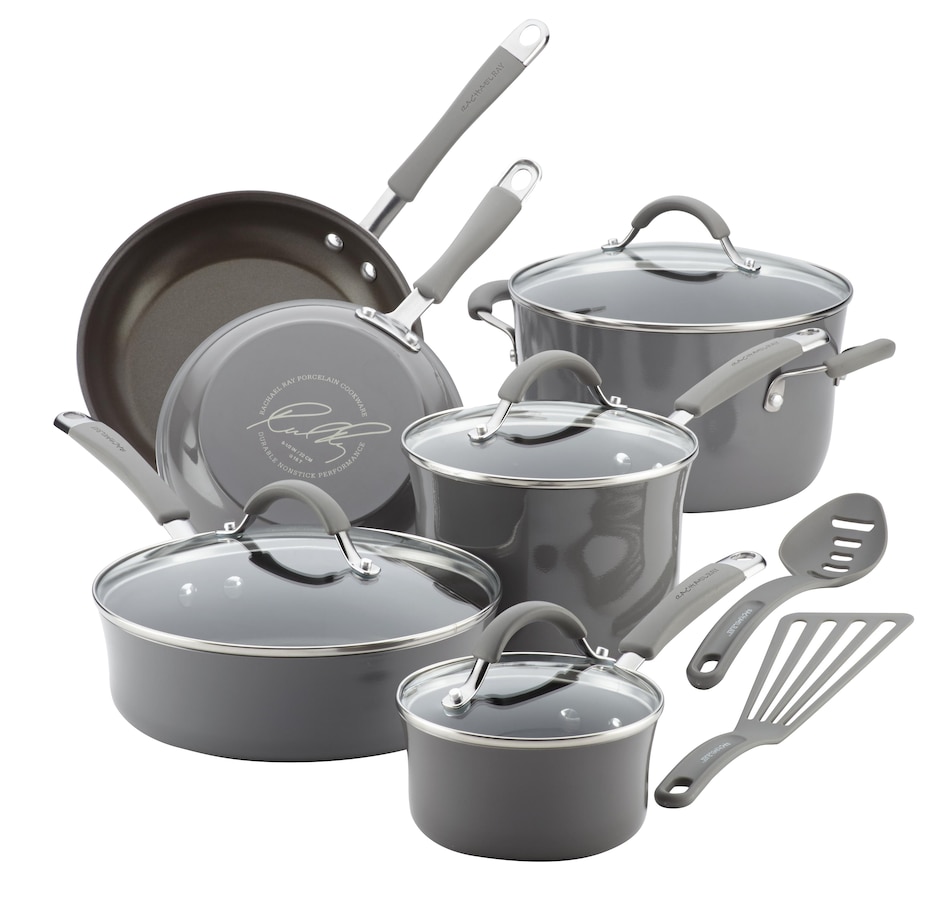 Image 489681_GRY.jpg, Product 489-681 / Price $249.99, Rachael Ray 12-Piece Cookware Set from Rachael Ray on TSC.ca's Kitchen department