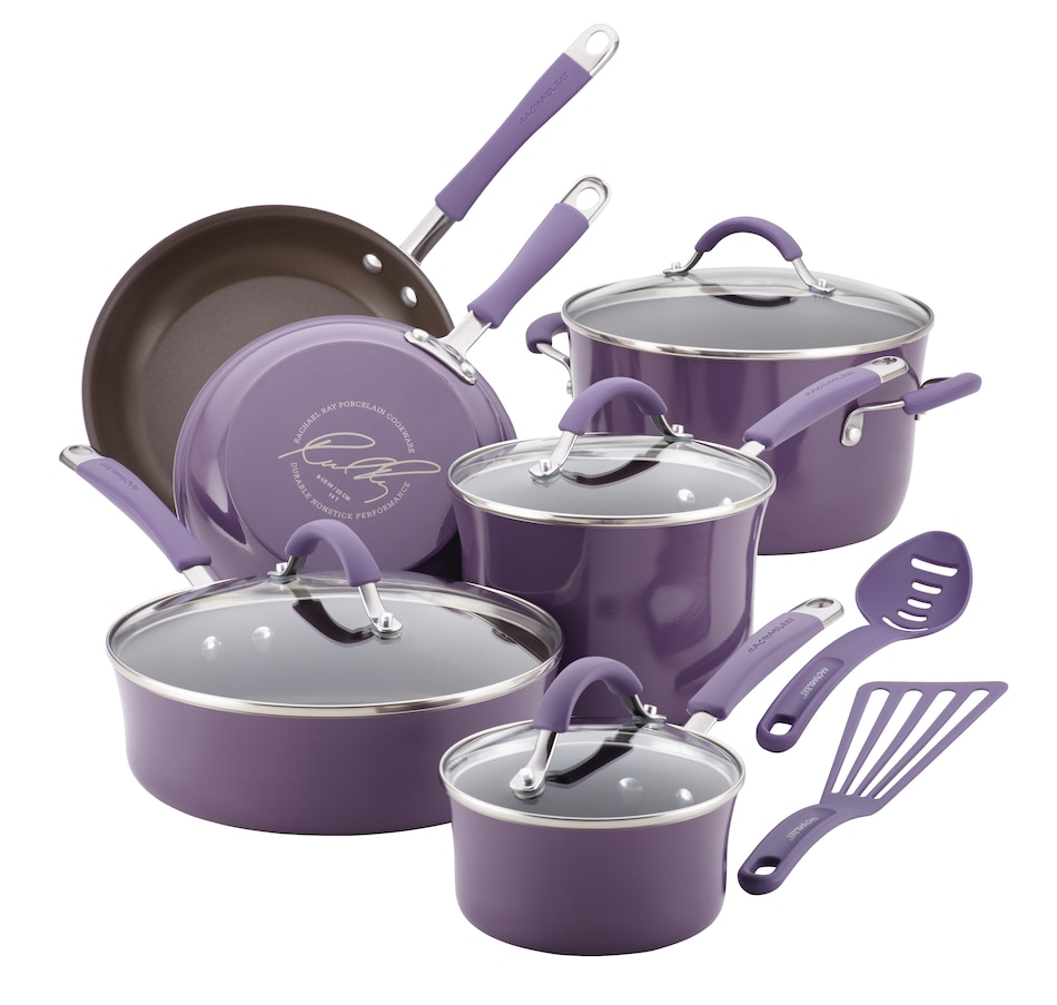 Image 489681_LAV.jpg, Product 489-681 / Price $249.99, Rachael Ray 12-Piece Cookware Set from Rachael Ray on TSC.ca's Kitchen department