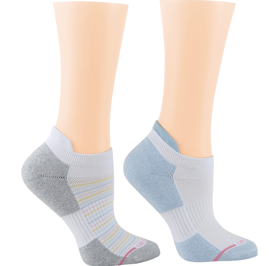 tsc.ca - Dr. Motion Pin Stripe Women's Ankle Compression Socks - 2-Pack