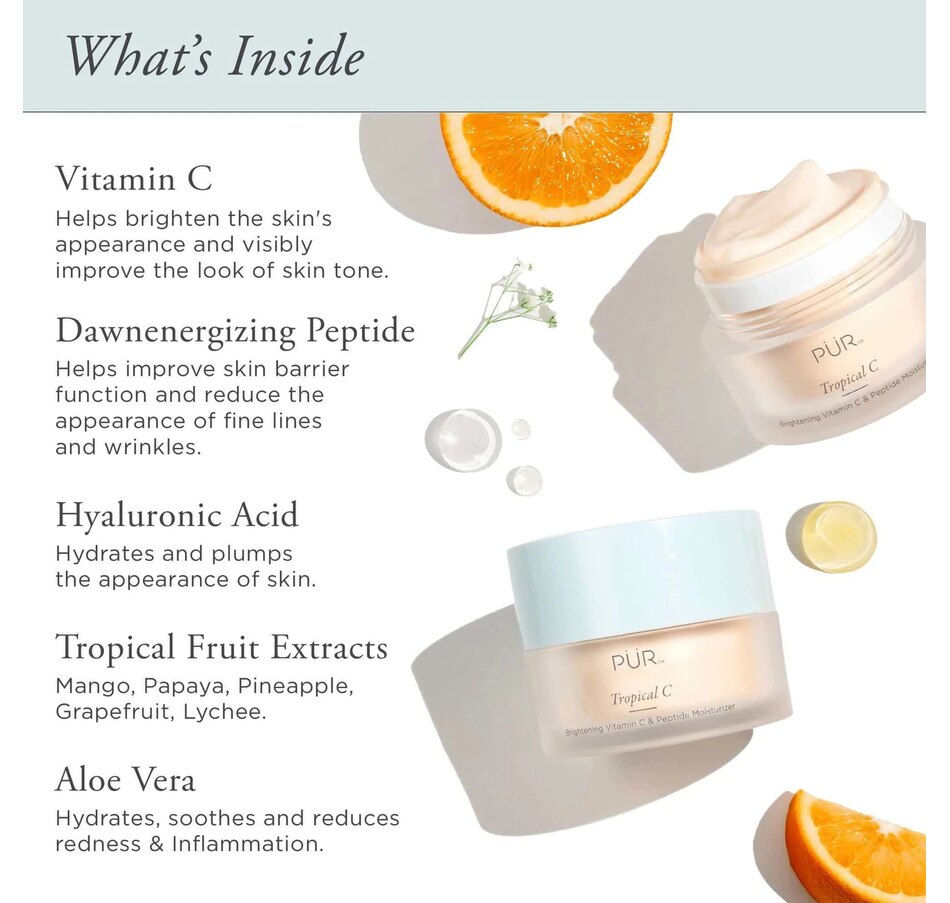 Image 489979_ALTMORE2.jpg, Product 489-979 / Price $44.00, 90-Day Auto-Delivery PÜR Tropical C Brightening Vitamin C & Peptide Moisturizer from PUR on TSC.ca's Beauty department