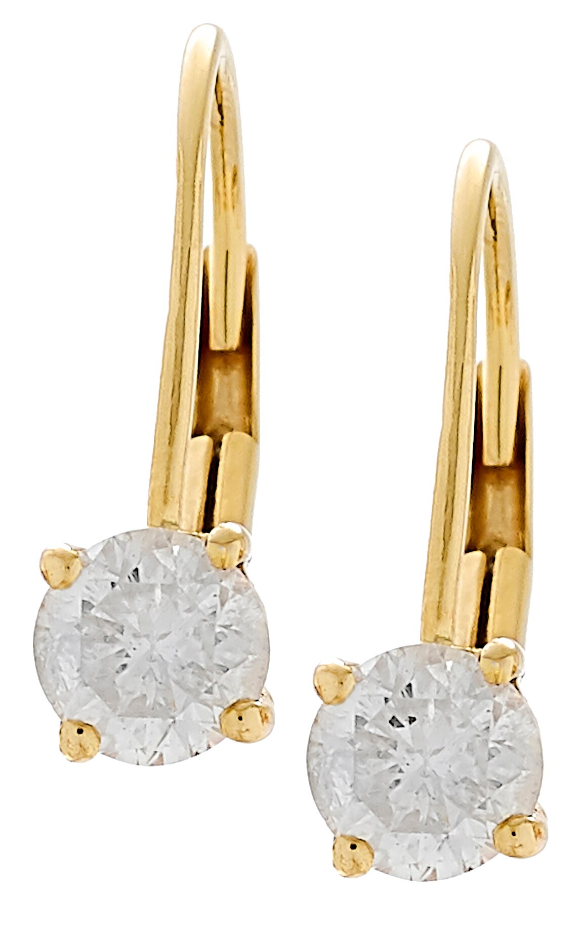 Jewellery - Earrings - Hoop & Huggie Earrings - 14K Gold Diamond