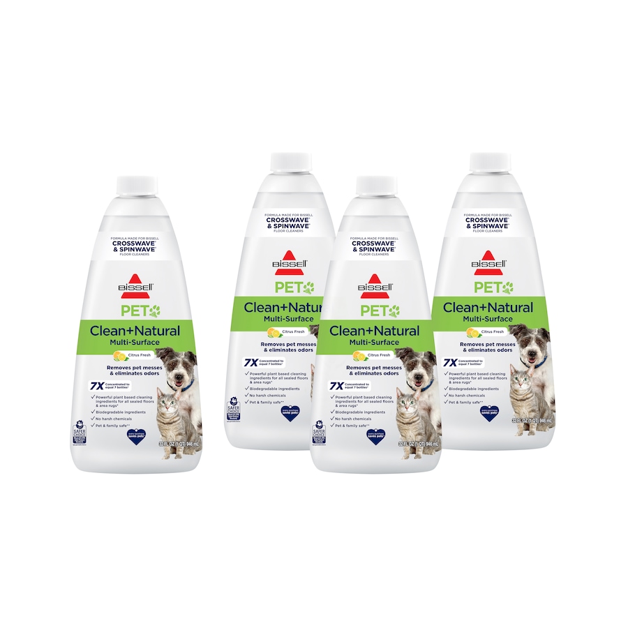 Image 490197.jpg, Product 490-197 / Price $44.88, Bissell Clean and Natural Multi-Surface Formula (4-Pack) from Bissell on TSC.ca's Home & Garden department