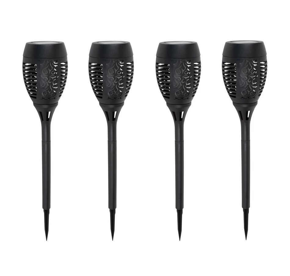 Image 490221.jpg, Product 490-221 / Price $24.33, Fusion Solar Flame Tiki Torch (4-Pack) from Fusion/Moonrays on TSC.ca's Home & Garden department