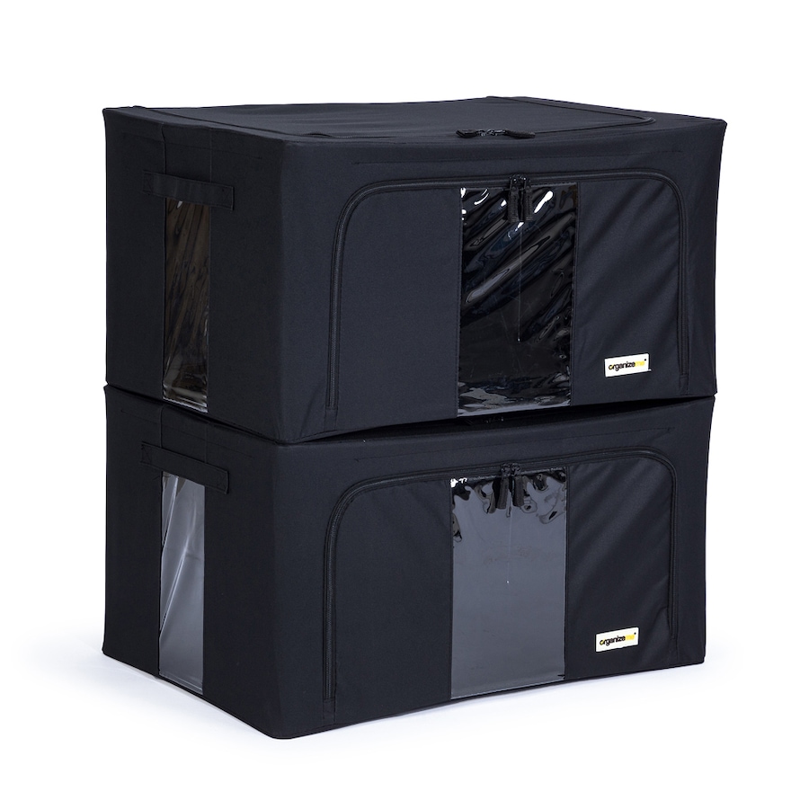Image 490249_BLK.jpg, Product 490-249 / Price $73.99, OrganizeMe Extra-Large Storage Bins (2-Pack) from Organizeme on TSC.ca's Home & Garden department