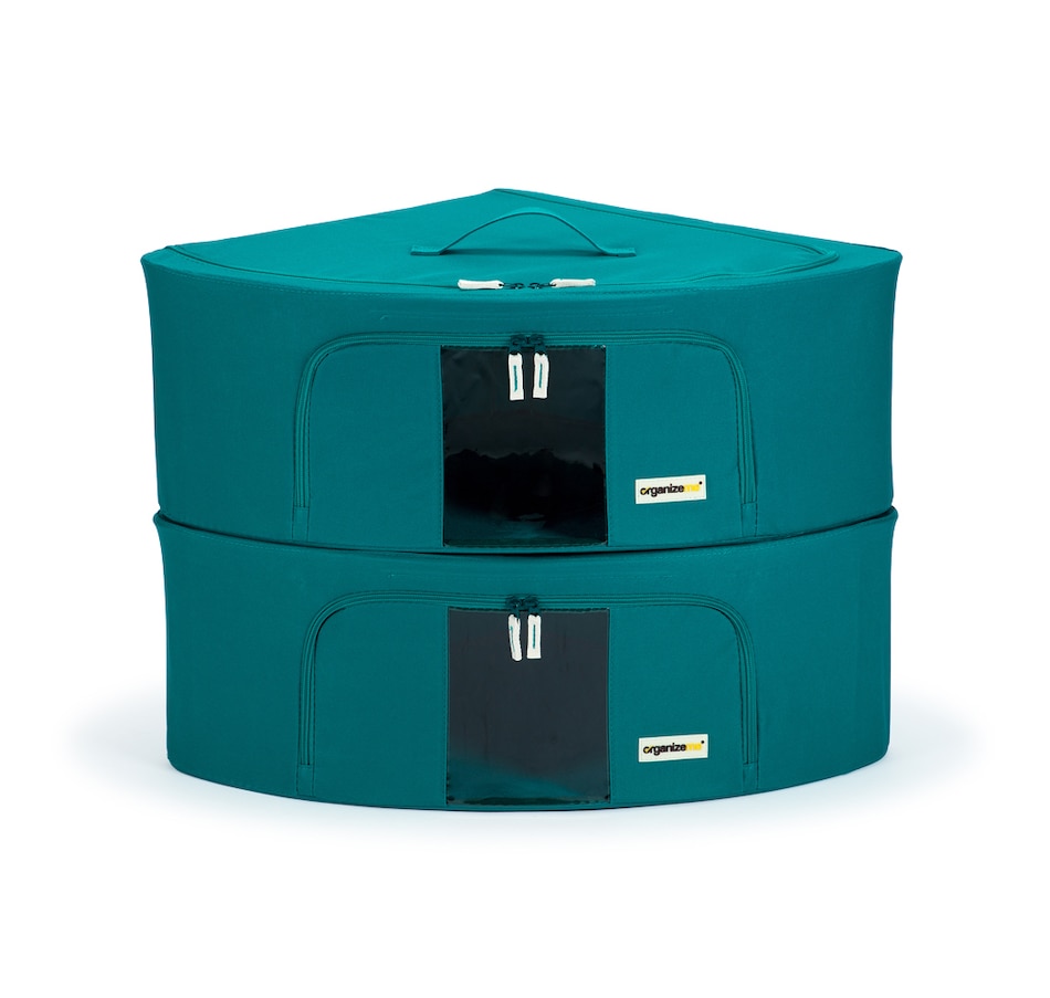 Image 490252_DPLE.jpg, Product 490-252 / Price $34.33, OrganizeMe Medium Corner Storage Bins (2-Pack) from Organizeme on TSC.ca's Home & Garden department