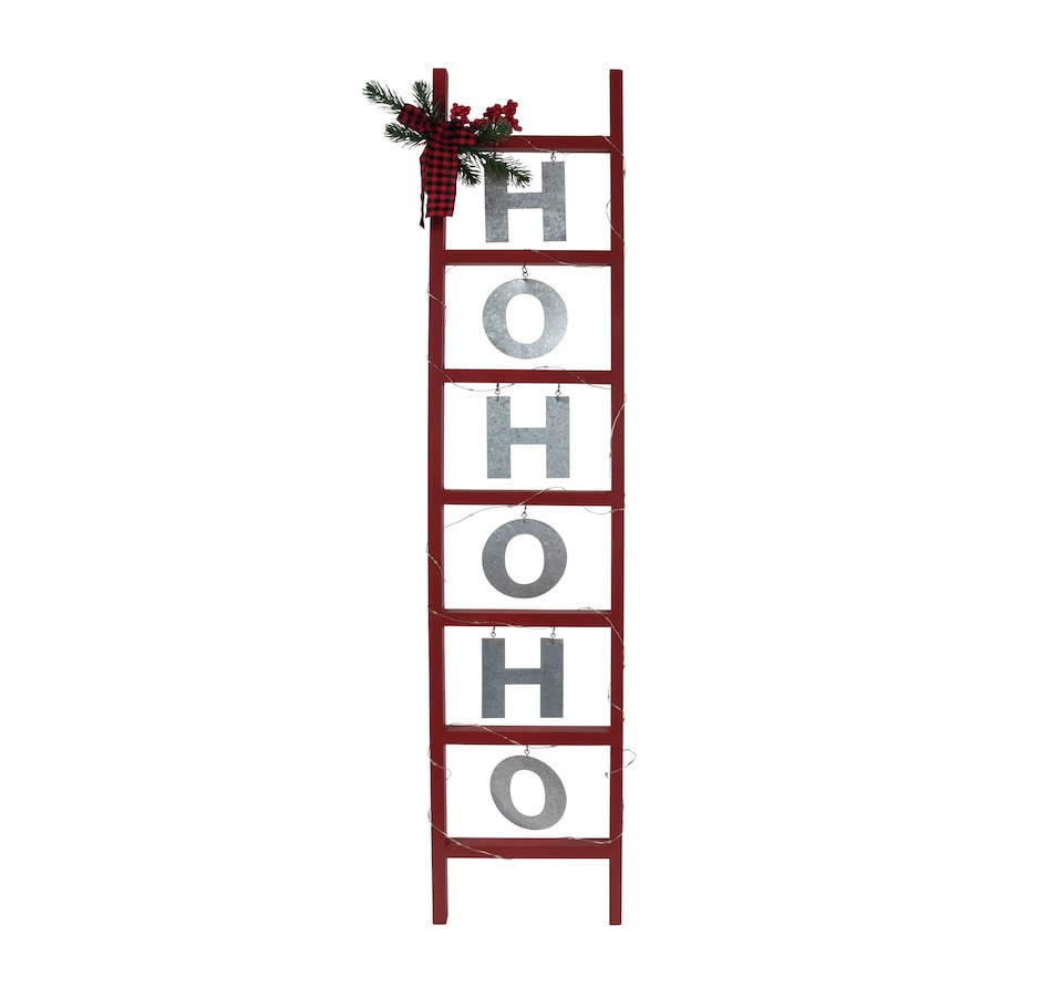 Image 490269.jpg , Product 490-269 / Price $49.99 , Holiday Memories Battery Operated Ho Ho Ho Ladder from Holiday Memories on TSC.ca's Home & Garden department