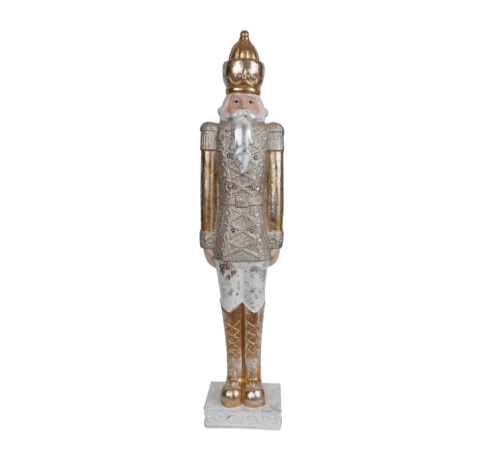 Image 490277_GLD.jpg , Product 490-277 / Price $53.50 , Holiday Memories Battery Operated Nutcracker/Soldier Statue from Holiday Memories on TSC.ca's Home & Garden department