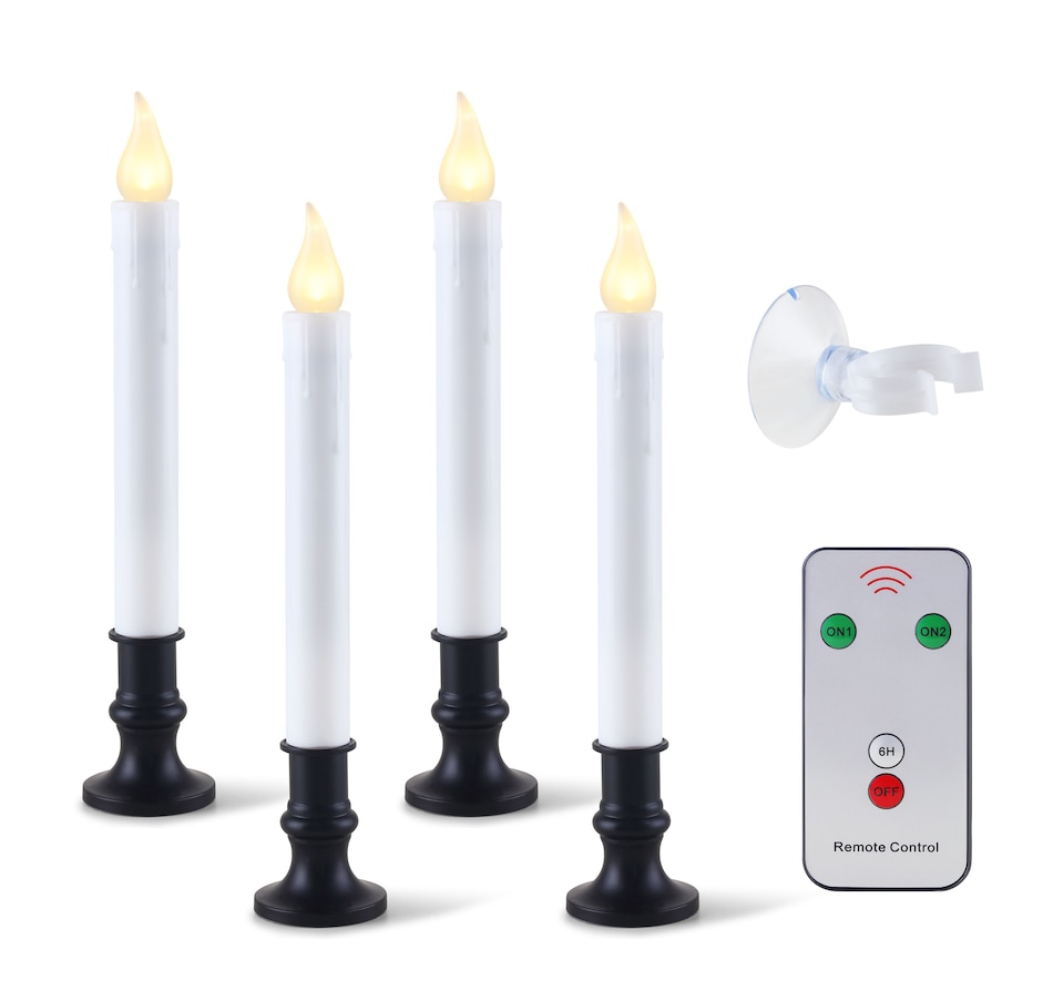 Image 490284_BKMTE.jpg, Product 490-284 / Price $18.88, Mr. Christmas Set of 4 - 9.5" Tapered Candle from Mr. Christmas on TSC.ca's Home & Garden department