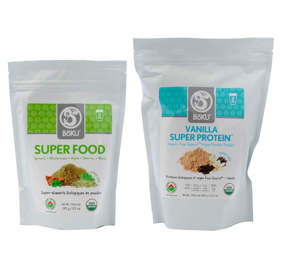 Image 490653.jpg, Product 490-653 / Price $99.99, BoKU Super Food & Super Protein Duo in Vanilla - 30-Day Auto Delivery from BOKU on TSC.ca's Health & Fitness department
