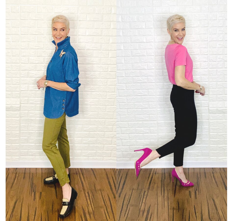 Image 490716_ALTMORE4.jpg, Product 490-716 / Price $89.99, Joan Rivers Classics Collection Signature Knit Ankle Pants with Tulip Hem from Joan Rivers on TSC.ca's Fashion department