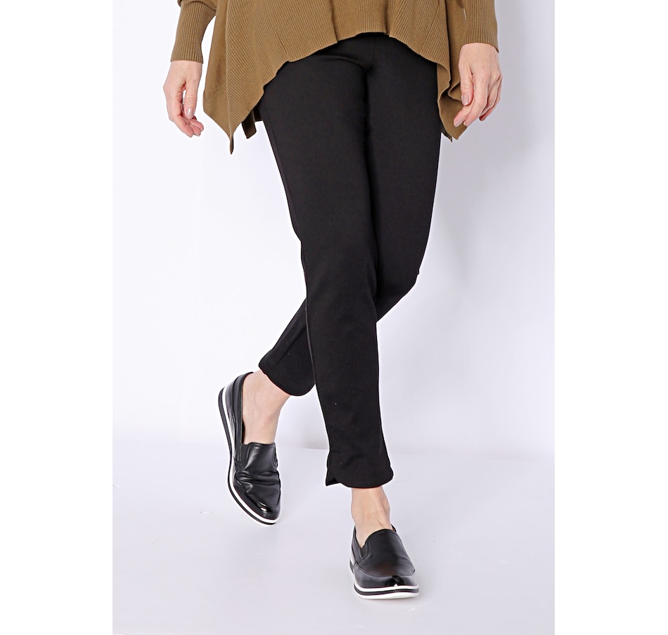 Image 490716_BLK.jpg, Product 490-716 / Price $89.99, Joan Rivers Classics Collection Signature Knit Ankle Pants with Tulip Hem from Joan Rivers on TSC.ca's Fashion department