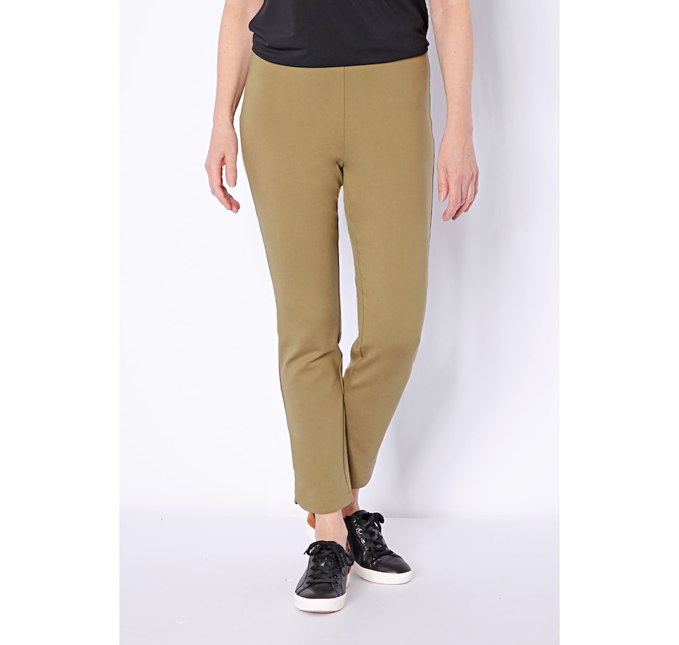 Clothing & Shoes - Bottoms - Pants - Joan Rivers Classics Collection  Signature Knit Ankle Pants with Tulip Hem - Online Shopping for Canadians