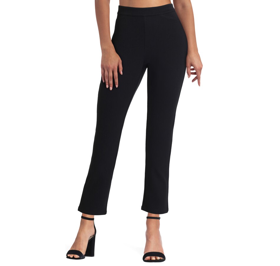 Image 490804_BLK.jpg, Product 490-804 / Price $19.33, Isaac Mizrahi New York Essential Knit Twill Skinny Ankle Pant from Isaac Mizrahi New York on TSC.ca's Fashion department