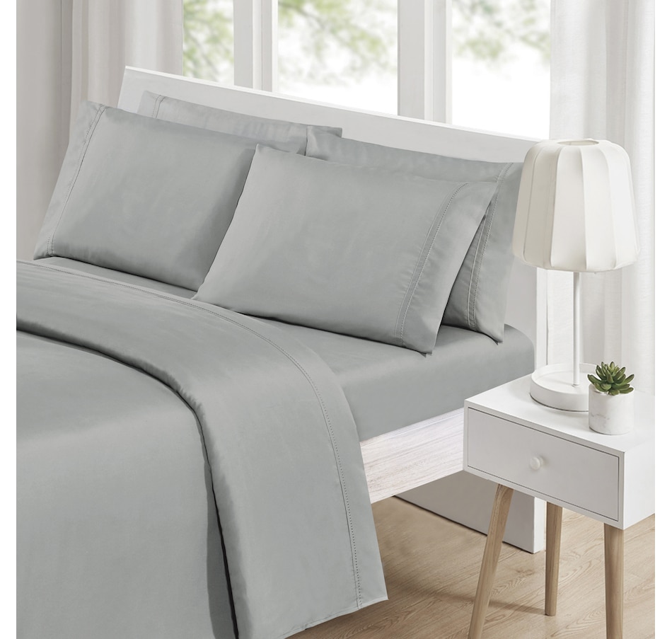Image 490851_GRY.jpg , Product 490-851 / Price $14.33 , St. Clair 6-Piece Microfibre Sheet Set from St. Clair Bedding on TSC.ca's Home & Garden department