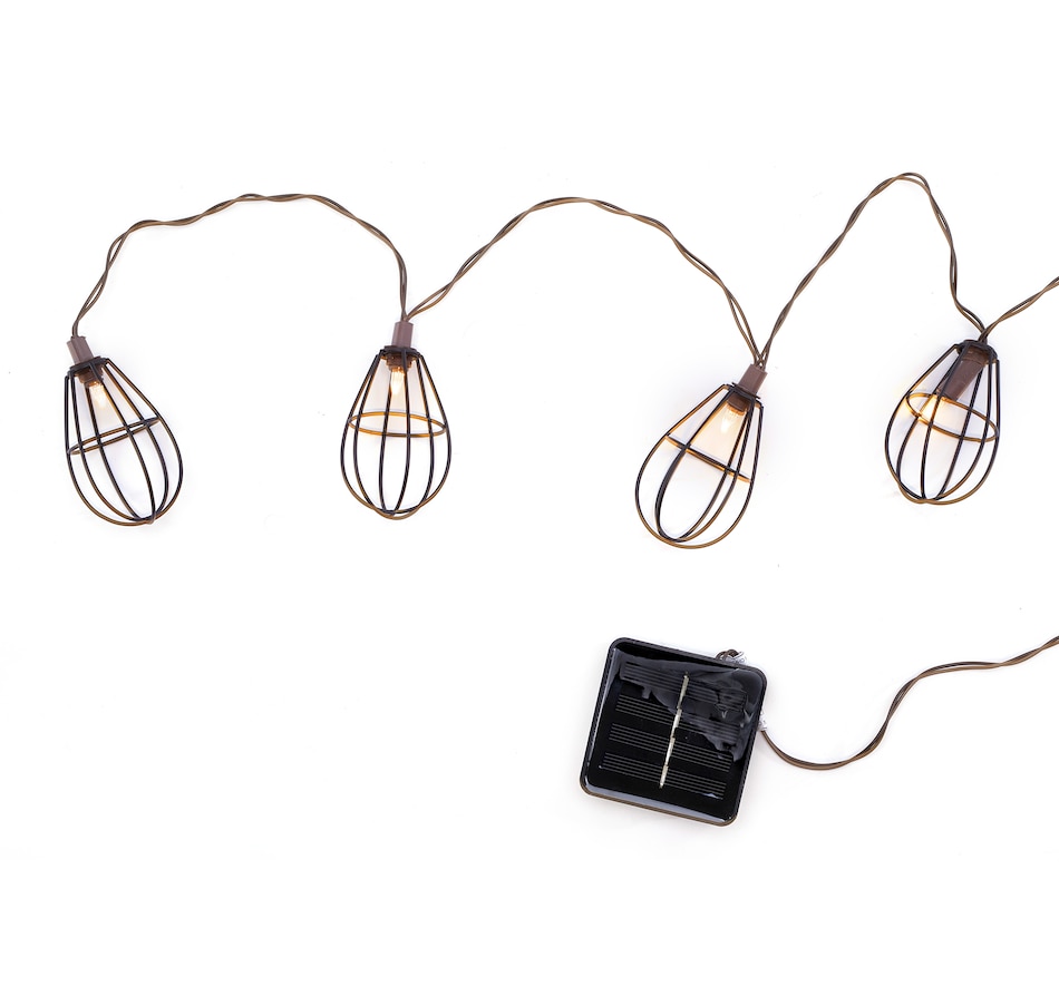 Image 490882.jpg, Product 490-882 / Price $18.33, Outdoor Solar Battery-Operated LED Light String with Metal Cage Covers  on TSC.ca's Home & Garden department
