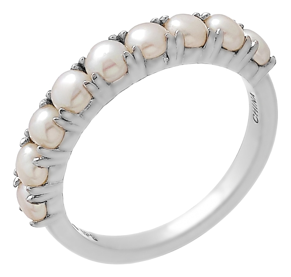 Image 491012.jpg, Product 491-012 / Price $131.00, Imperial Pearls Sterling Silver Button Seed Pearl Single Row Ring from Imperial Pearls on TSC.ca's Jewellery department
