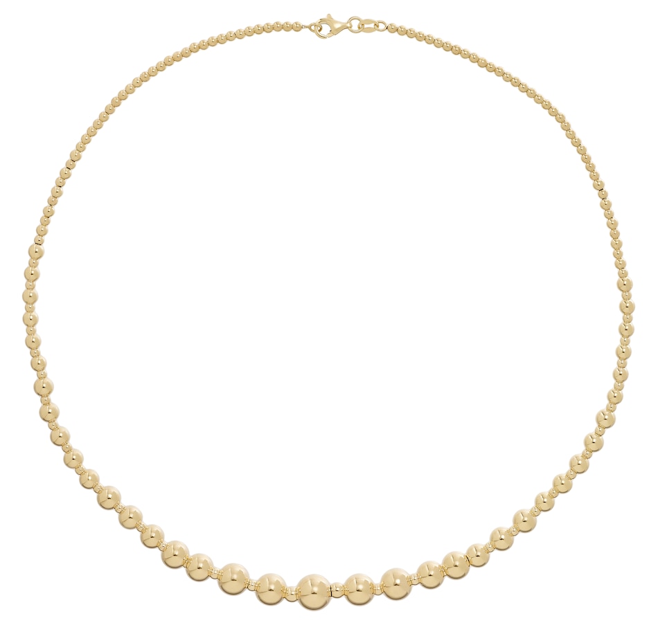 Image 491048.jpg, Product 491-048 / Price $529.33 - $599.33, Stefano Oro 14K Yellow Gold Graduated Bead Necklace from Stefano Oro on TSC.ca's Jewellery department