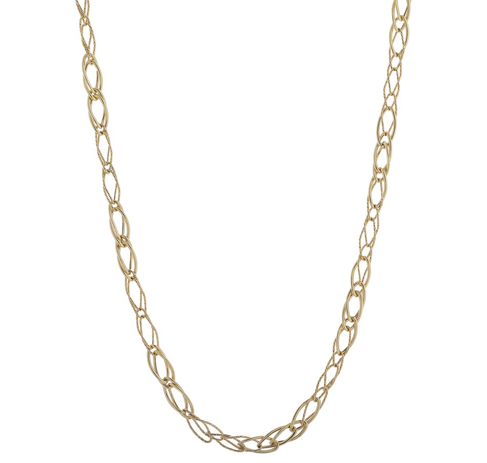 Image 491084_YGL.jpg, Product 491-084 / Price $399.33, International Gold 10K Gold Woven Link Necklace from International Gold on TSC.ca's Jewellery department