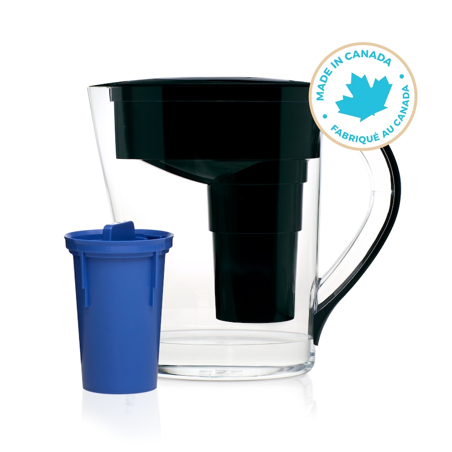 Image 491348_BLK.jpg, Product 491-348 / Price $59.99, Santevia Mina Slim Alkaline Pitcher from Santevia on TSC.ca's Kitchen department