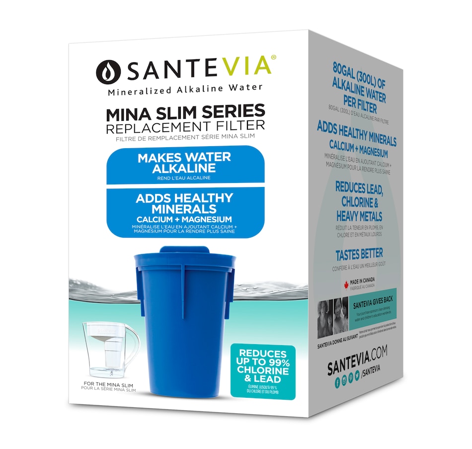 Image 491349_ALTMORE2.jpg, Product 491-349 / Price $20.99, Santevia Mina Slim Alkaline Pitcher Filter from Santevia on TSC.ca's Kitchen department