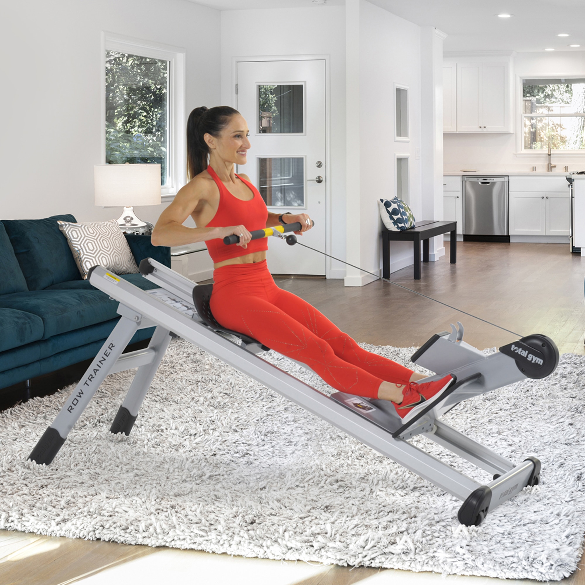 Total gym as a rowing online machine