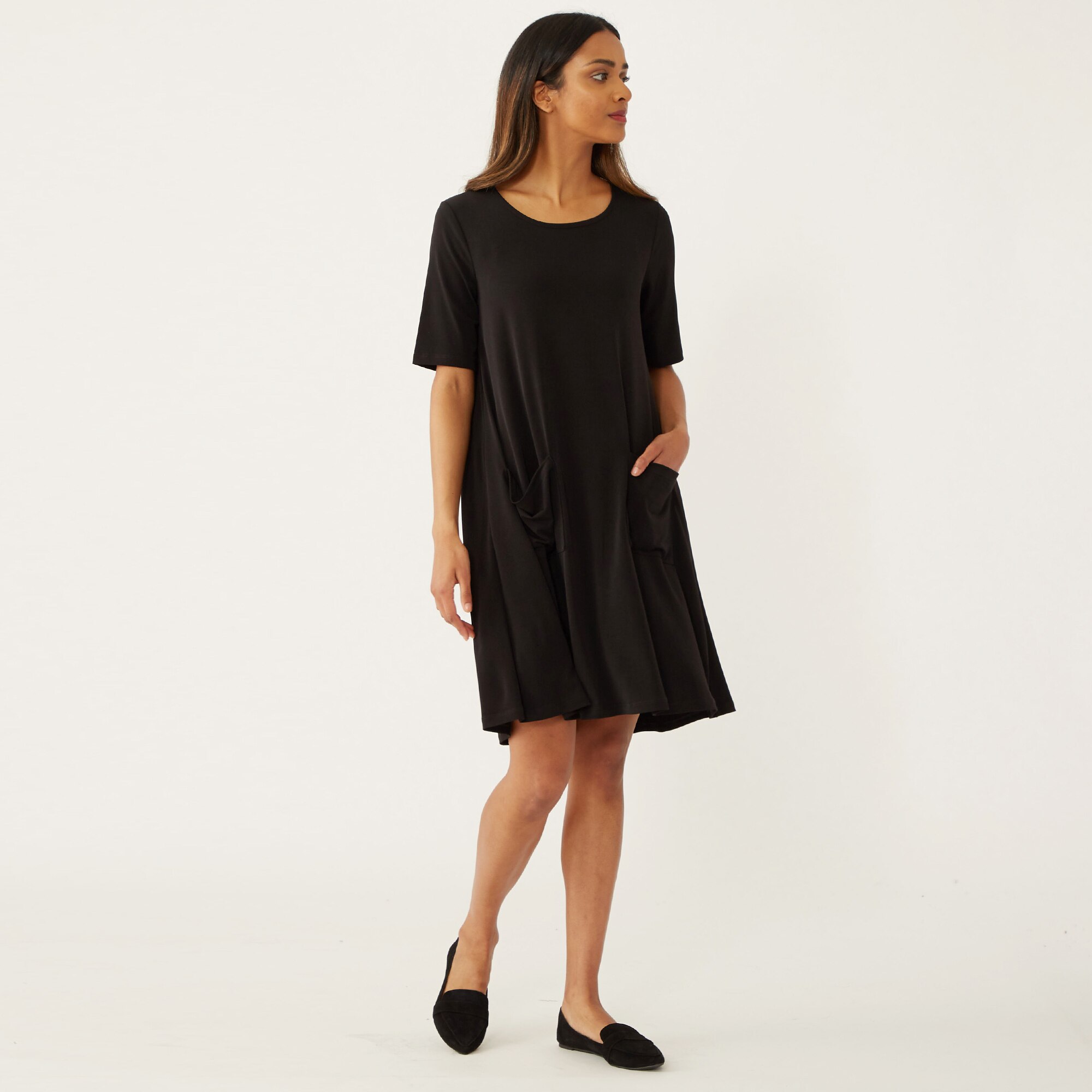 jersey dress with pockets