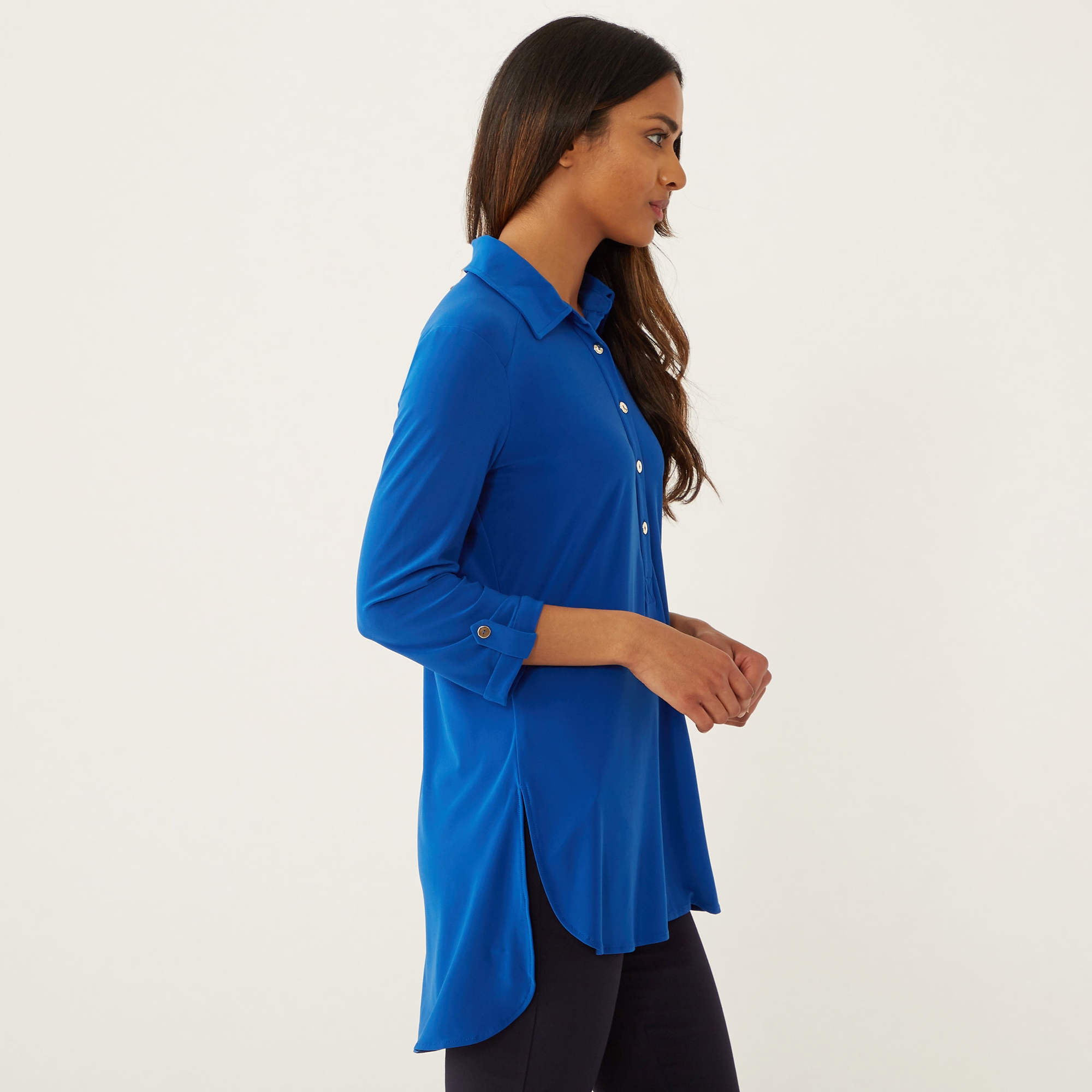 Nina Leonard Cuff Tab Sleeve Top - TSC.ca