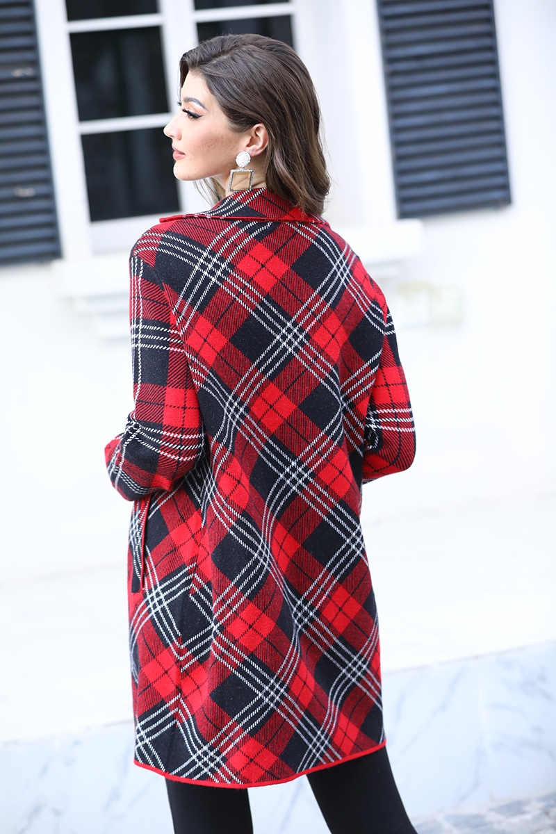 orange plaid jacket