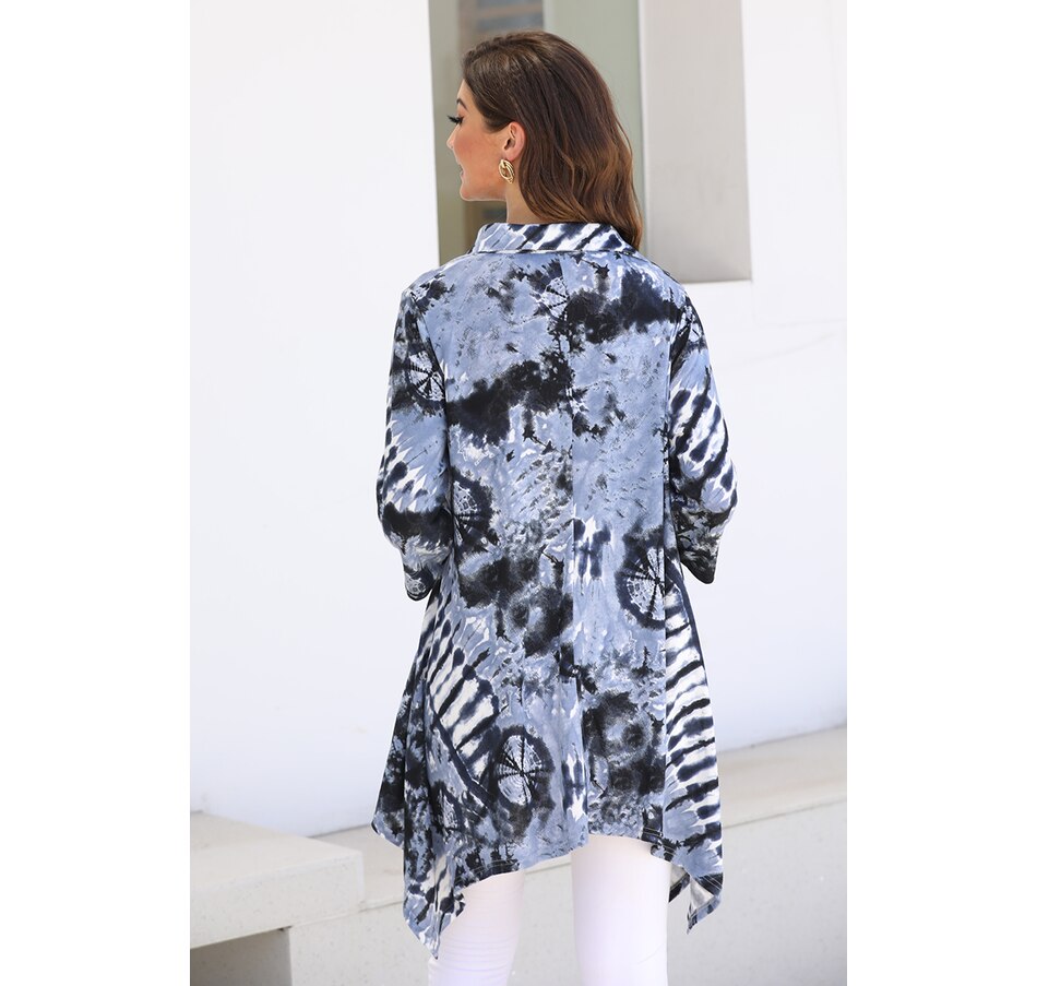 Image 492225_ALTMORE3.jpg, Product 492-225 / Price $29.33, Orange Fashion Village Button Front Sharkbite Tunic from Orange Fashion Village on TSC.ca's Fashion department