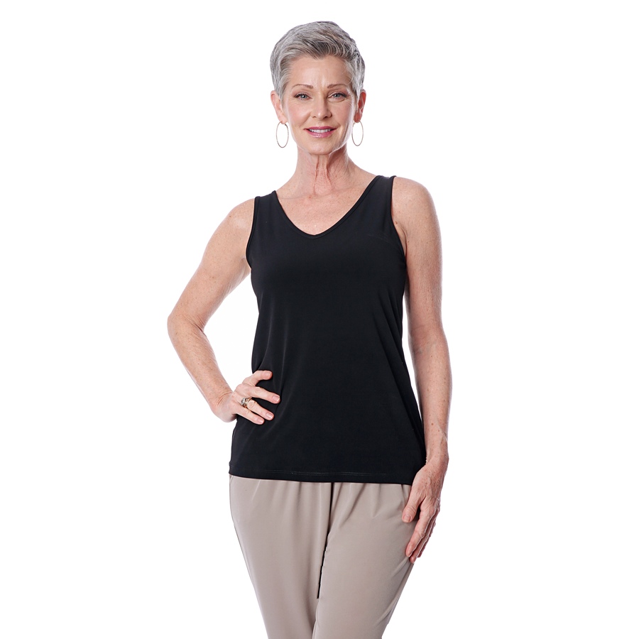 Image 492278_BLK.jpg, Product 492-278 / Price $14.33, Kim & Co. Brazil Knit Wellness Reversible Cami from Kim & Co. on TSC.ca's Fashion department