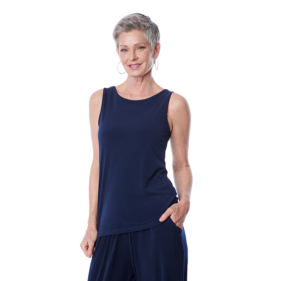 Image 492278_NVY.jpg, Product 492-278 / Price $14.33, Kim & Co. Brazil Knit Wellness Reversible Cami from Kim & Co. on TSC.ca's Fashion department