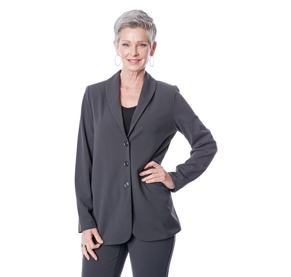 Clothing & Shoes - Jackets & Coats - Blazers - Kim & Co. Ponte Crepe Blazer  - Online Shopping for Canadians