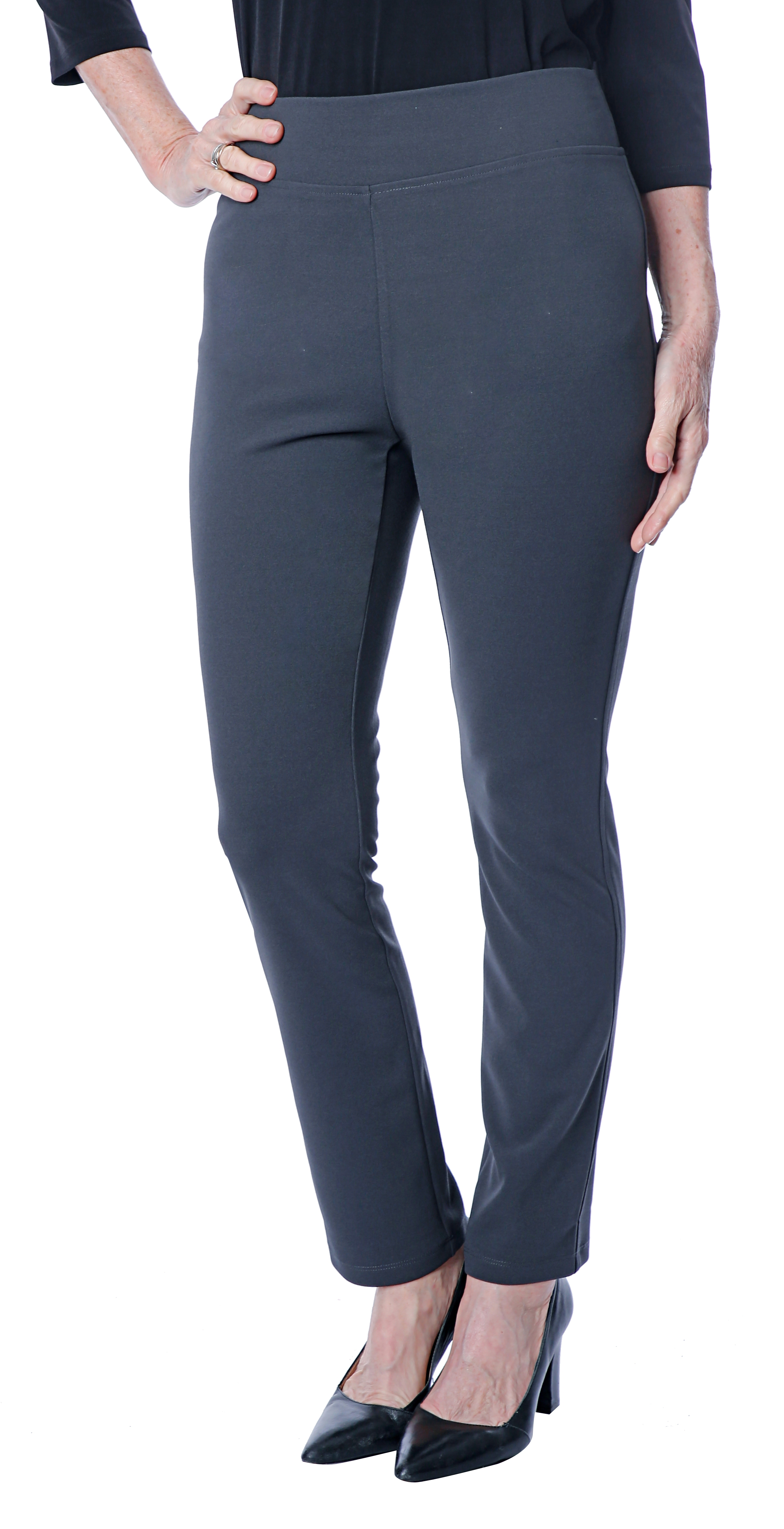 mix & co black stretch pants